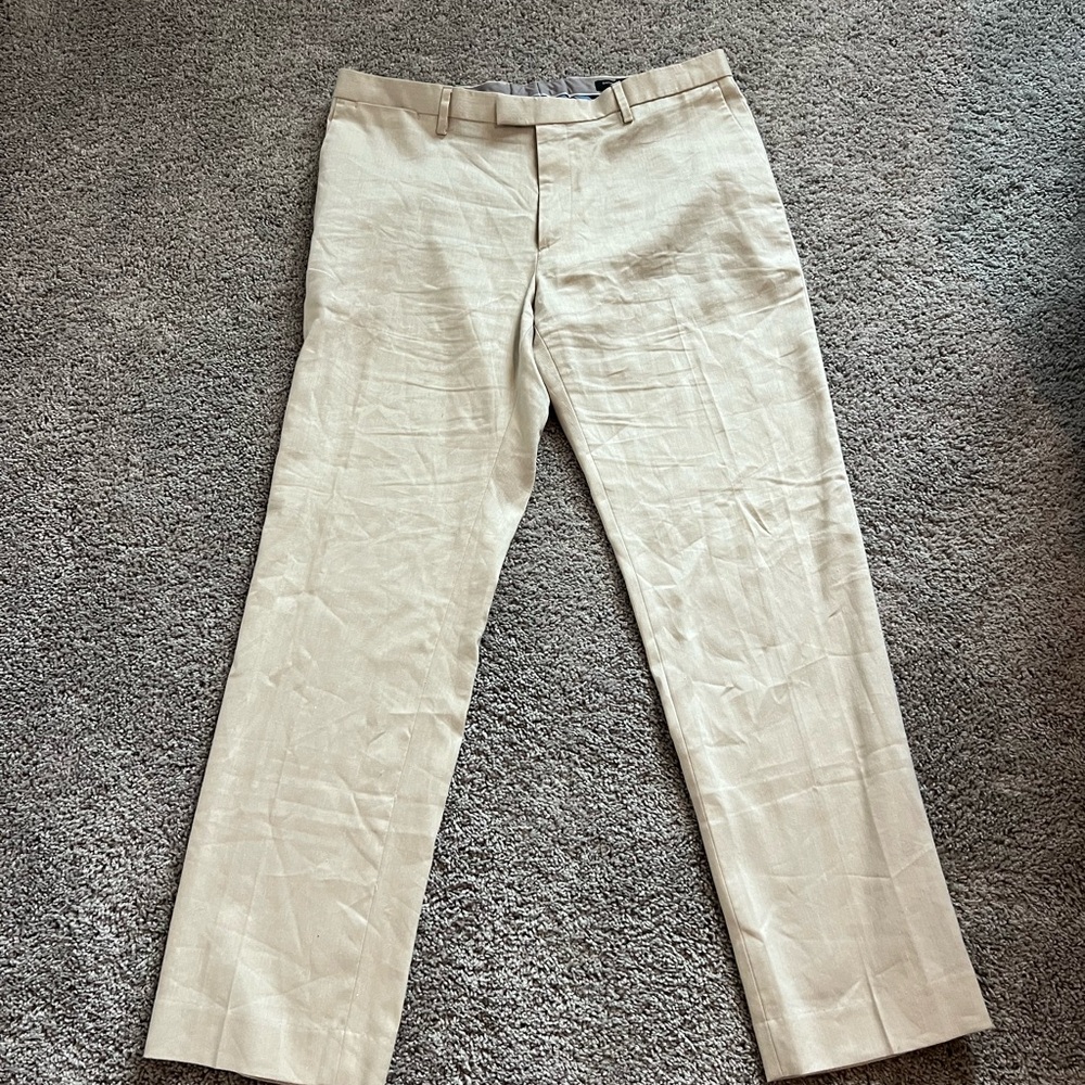 Banana Republic Men's Light Khaki Slim Fit Pants